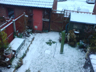 My Backgarden with snow!